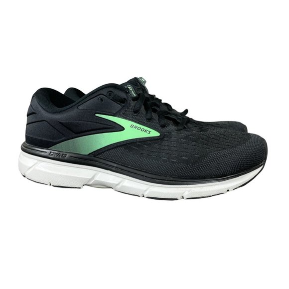 Brooks Shoes - Brooks Dyad 11 Black / Ebony / Green Running Shoes 1203121D082 Womens 7.5 Wide